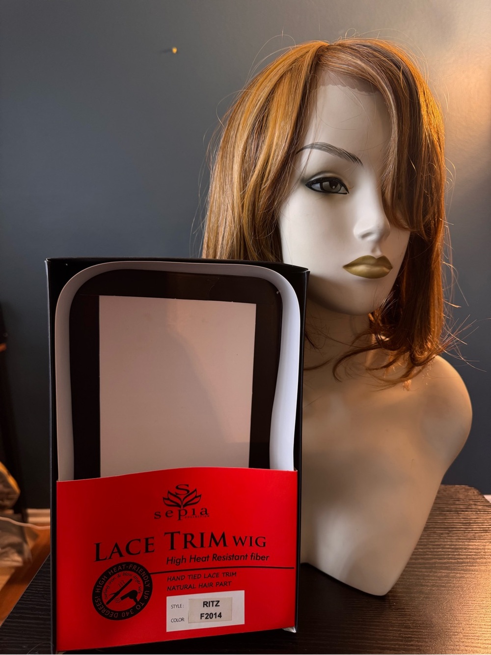 Sepla Lace Trim Wig - Auburn/Bronze RITZ F2014